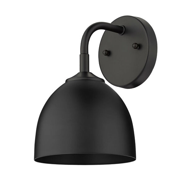 Zoey Matte Black One-Light Wall Sconce, image 3
